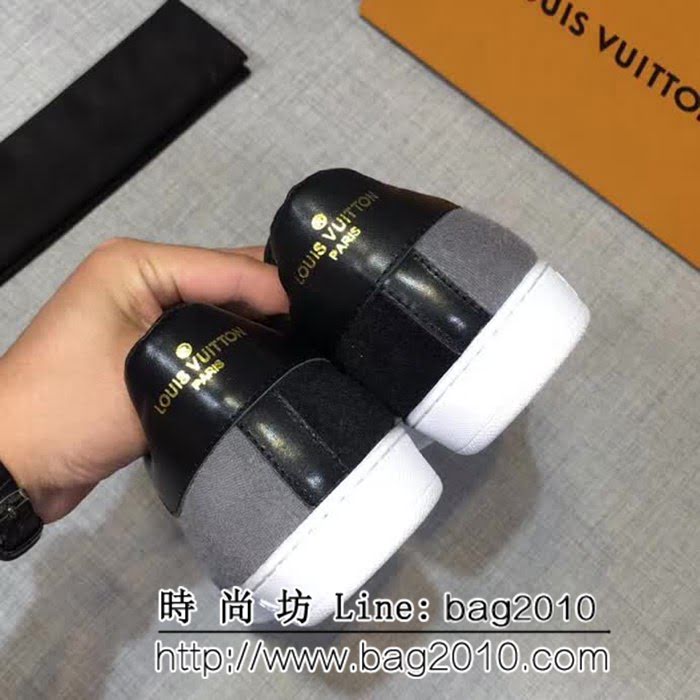 路易威登LV 2018專櫃同步發售 義大利進口牛皮男士休閒板鞋 8FX2194